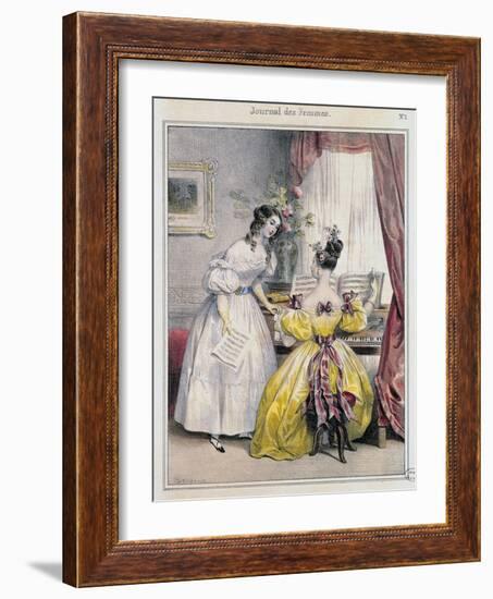 Prelude, from "Journal des Femmes", 1830-48-Achille Deveria-Framed Giclee Print