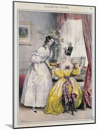 Prelude, from "Journal des Femmes", 1830-48-Achille Deveria-Mounted Giclee Print