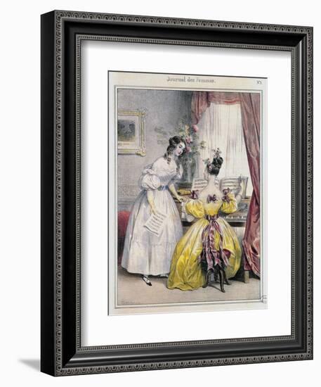 Prelude, from "Journal des Femmes", 1830-48-Achille Deveria-Framed Giclee Print