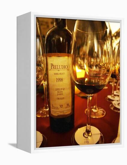 Preludio Barrel Select, Dining and Tasting Table, Bodega Juanico Familia Deicas Winery-Per Karlsson-Framed Premier Image Canvas