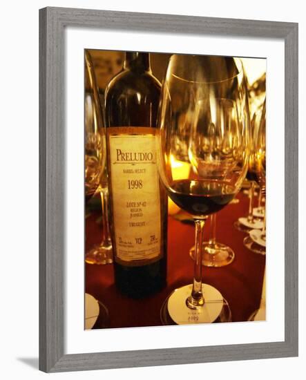 Preludio Barrel Select, Dining and Tasting Table, Bodega Juanico Familia Deicas Winery-Per Karlsson-Framed Photographic Print