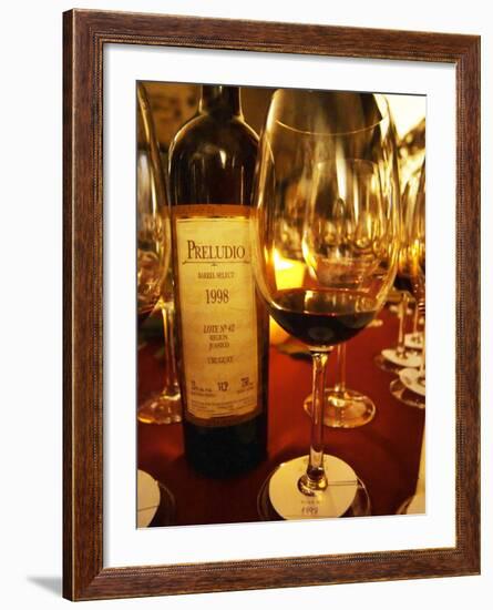 Preludio Barrel Select, Dining and Tasting Table, Bodega Juanico Familia Deicas Winery-Per Karlsson-Framed Photographic Print