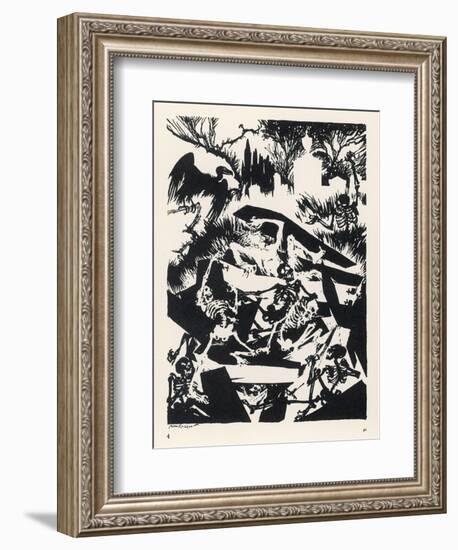 Premature Burial-Arthur Rackham-Framed Photographic Print