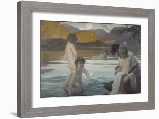 Premier bain-Paul Chabas-Framed Giclee Print