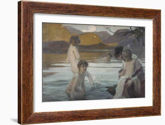 Premier bain-Paul Chabas-Framed Giclee Print