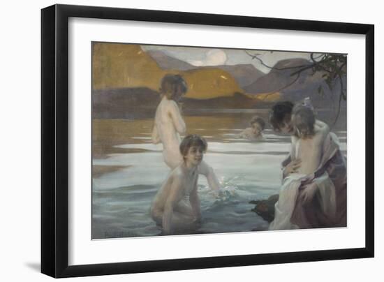 Premier bain-Paul Chabas-Framed Giclee Print