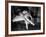 Premier Ballerina Semionova Tying Her Toe Shoe Before a Performance at the Great Theater-Margaret Bourke-White-Framed Photographic Print