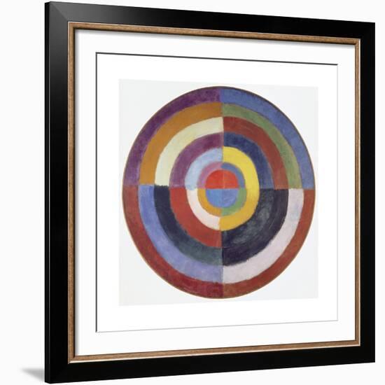 Premier Disque, 1913-14-Robert Delaunay-Framed Giclee Print