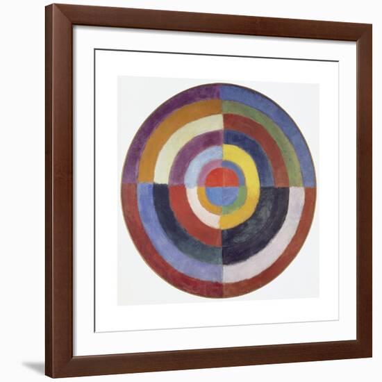 Premier Disque, 1913-14-Robert Delaunay-Framed Giclee Print