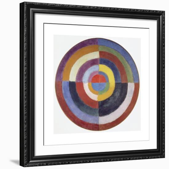 Premier Disque, 1913-14-Robert Delaunay-Framed Giclee Print