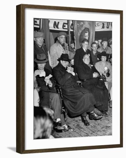 Premier Eamon De Valera at a Campagin Meeting in Athlone-Tony Linck-Framed Premium Photographic Print