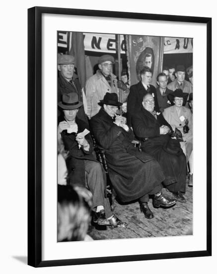 Premier Eamon De Valera at a Campagin Meeting in Athlone-Tony Linck-Framed Premium Photographic Print