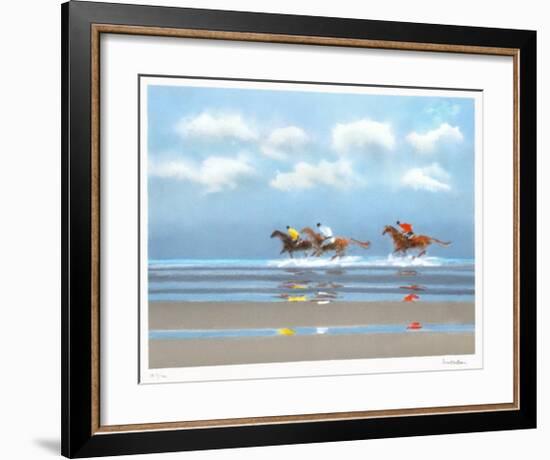 Premier galop à Deauville II-Pierre Doutreleau-Framed Collectable Print