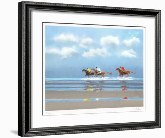 Premier galop à Deauville II-Pierre Doutreleau-Framed Collectable Print