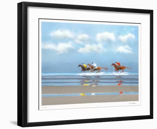 Premier galop à Deauville II-Pierre Doutreleau-Framed Collectable Print