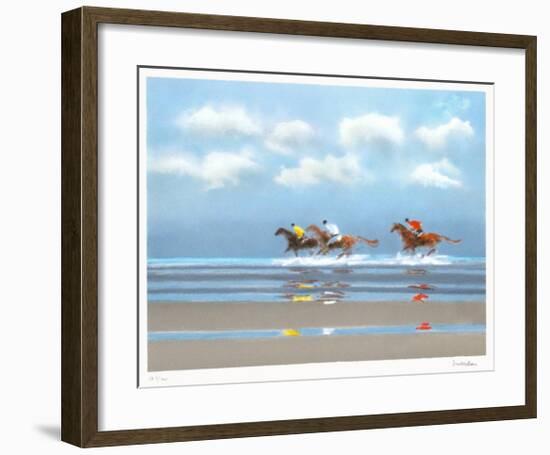 Premier galop à Deauville II-Pierre Doutreleau-Framed Collectable Print