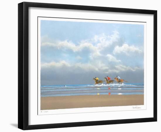 Premier Galop À Deauville-Pierre Doutreleau-Framed Limited Edition