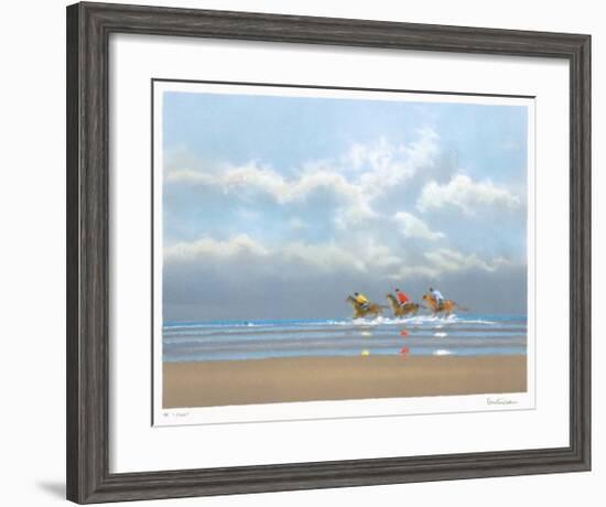 Premier Galop À Deauville-Pierre Doutreleau-Framed Limited Edition