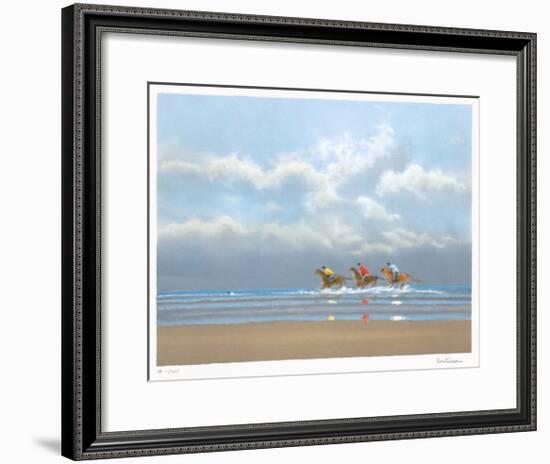 Premier Galop À Deauville-Pierre Doutreleau-Framed Limited Edition