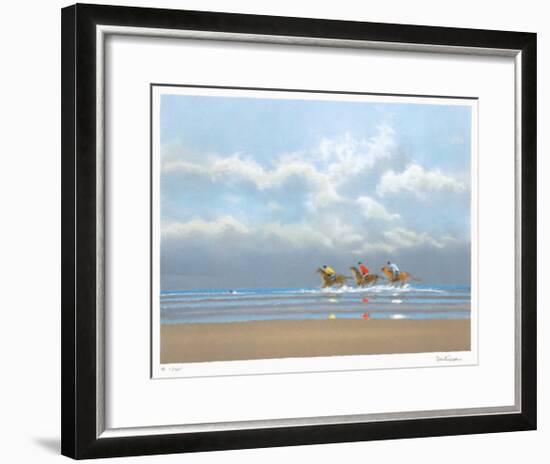 Premier Galop À Deauville-Pierre Doutreleau-Framed Limited Edition