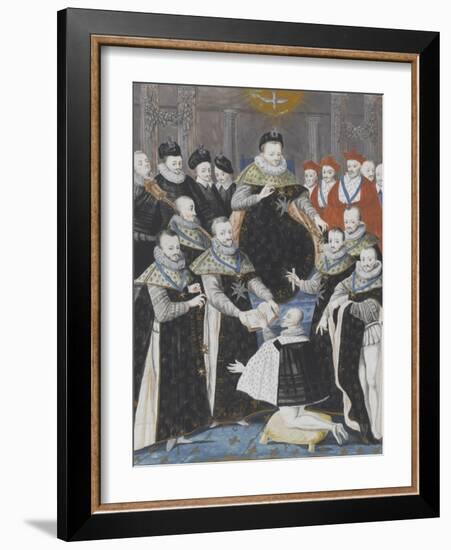 Première cérémonie de l'ordre du Saint Esprit pour la réception de Ludovic de Gonzague, duc de-null-Framed Giclee Print