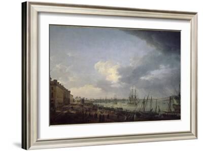 Première vue du port de Bordeaux, prise du côté des salinières' Giclee  Print - Claude Joseph Vernet | Art.com
