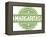 Premium Margaritas Cocktail Bar Menu Stamp-daveh900-Framed Stretched Canvas