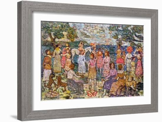 Prendergast: Beach, 1916-Maurice Brazil Prendergast-Framed Giclee Print