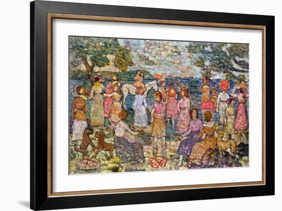 Prendergast: Beach, 1916-Maurice Brazil Prendergast-Framed Giclee Print