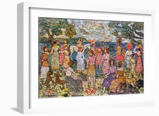 Prendergast: Beach, 1916-Maurice Brazil Prendergast-Framed Giclee Print