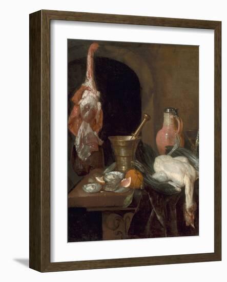 Preparations for a Meal, 1664 (Oil on Canvas)-Abraham Hendricksz Van Beyeren-Framed Giclee Print