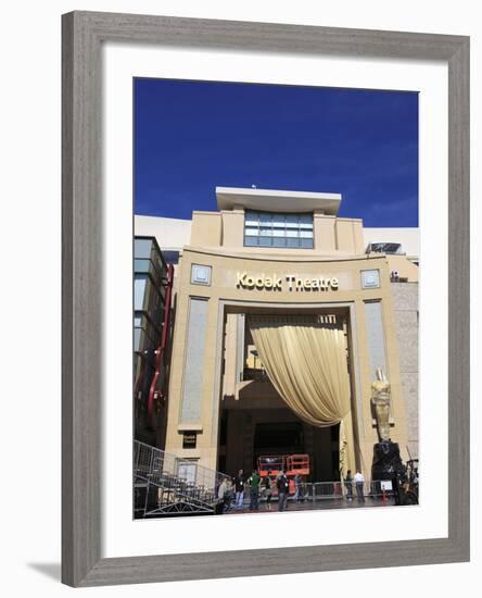 Preparations For Academy Awards, Kodak Theatre, Hollywood Boulevard, Los Angeles, California-null-Framed Photographic Print