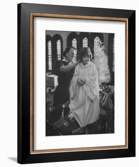 Preparations for Christmas Pageant at Bryn Mawr Community Church and at Orphanage-Francis Miller-Framed Photographic Print