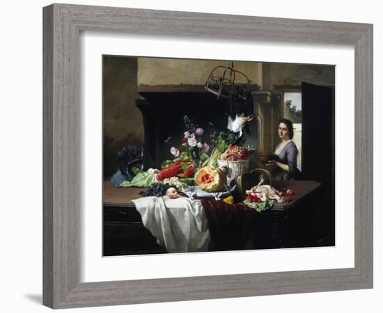 Preparations for Dinner-David Emil Joseph de Noter-Framed Giclee Print