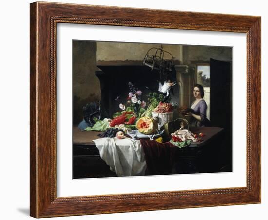 Preparations for Dinner-David Emil Joseph de Noter-Framed Giclee Print