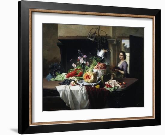 Preparations for Dinner-David Emil Joseph de Noter-Framed Giclee Print