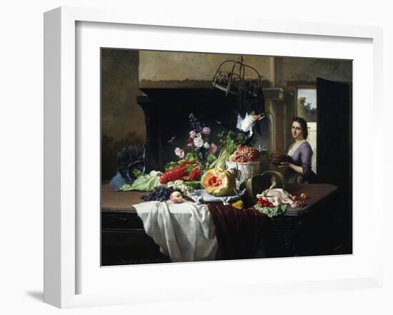 Preparations for Dinner-David Emil Joseph de Noter-Framed Giclee Print