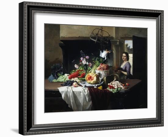 Preparations for Dinner-David Emil Joseph de Noter-Framed Giclee Print