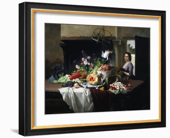 Preparations for Dinner-David Emil Joseph de Noter-Framed Giclee Print