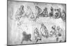 Preparatory Drawing For the Last Supper-Leonardo da Vinci-Mounted Giclee Print