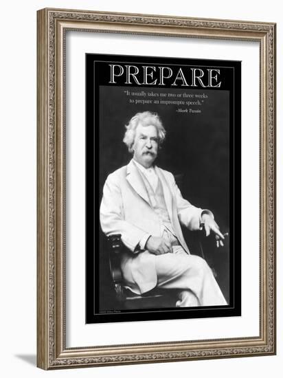 Prepare-null-Framed Art Print