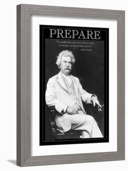 Prepare-null-Framed Art Print