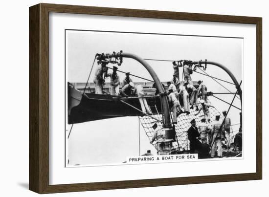 Preparing a Boat for Sea, 1937-null-Framed Giclee Print