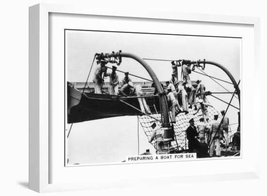 Preparing a Boat for Sea, 1937-null-Framed Giclee Print