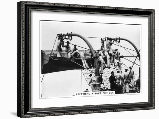 Preparing a Boat for Sea, 1937-null-Framed Giclee Print