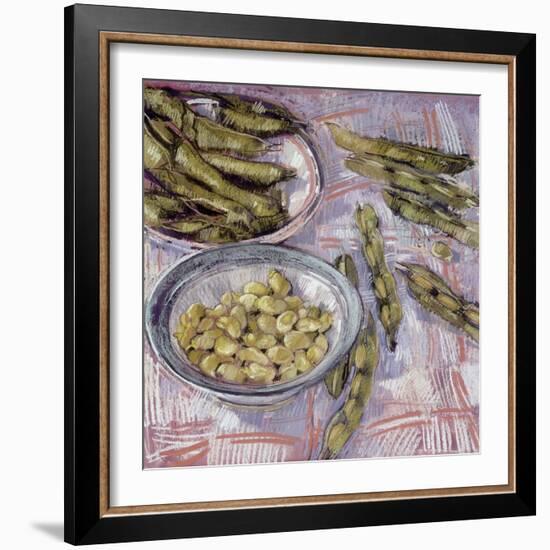 Preparing Broad Beans-Felicity House-Framed Giclee Print