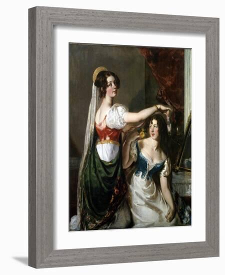 Preparing for a Fancy Dress Ball, 1833-William Etty-Framed Giclee Print