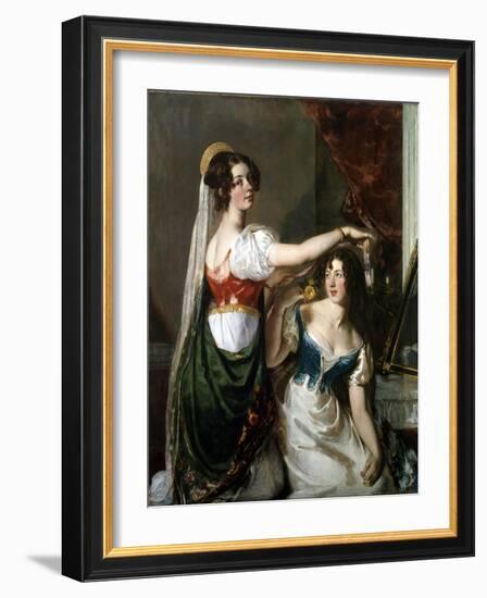 Preparing for a Fancy Dress Ball, 1833-William Etty-Framed Giclee Print