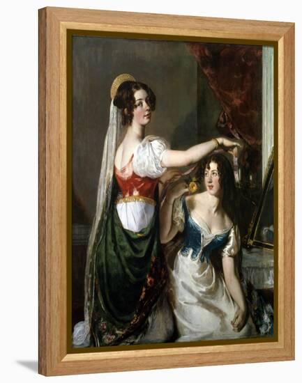 Preparing for a Fancy Dress Ball, 1833-William Etty-Framed Premier Image Canvas