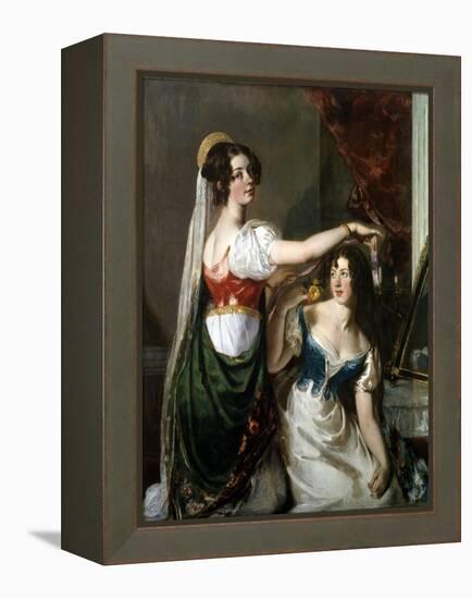 Preparing for a Fancy Dress Ball, 1833-William Etty-Framed Premier Image Canvas